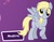 Size: 1364x1065 | Tagged: safe, derpy hooves, pegasus, pony, g4, official, ultimate guide, female, looking at you, mare, solo, that one nameless background pony we all know and love