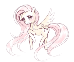 Size: 481x401 | Tagged: safe, artist:chan-sama, fluttershy, pegasus, pony, g4, blushing, female, mare, solo