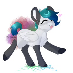 Size: 1024x1024 | Tagged: safe, artist:kiara-kitten, oc, oc only, oc:ash, pegasus, pony, female, happy, mare, simple background, solo, tongue out, transparent background