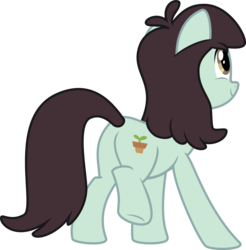 Size: 3000x3048 | Tagged: safe, artist:sollace, sprout greenhoof, pony, g4, grannies gone wild, .svg available, belle sprout, butt, cute, high res, las pegasus resident, looking away, plot, show accurate, simple background, smiling, solo, transparent background, vector