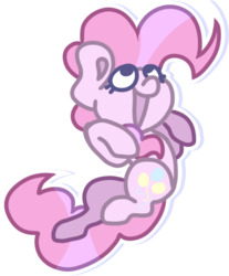 Size: 427x515 | Tagged: safe, artist:olivecow, part of a set, pinkie pie, earth pony, pony, g4, cutie mark, female, looking up, mare, open mouth, simple background, solo, transparent background