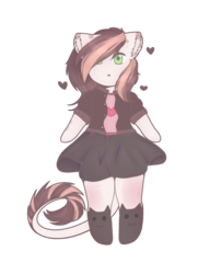 Size: 2073x2705 | Tagged: safe, artist:doux-ameri, oc, oc only, oc:arya, anthro, chibi, clothes, female, high res, simple background, solo, transparent background