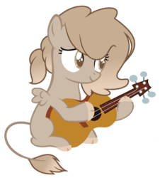 Size: 918x1017 | Tagged: safe, artist:crystalponyart7669, oc, oc only, oc:honey, pegasus, pony, base used, female, filly, guitar, simple background, solo, transparent background