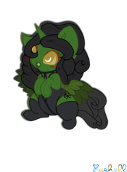 Size: 856x1148 | Tagged: safe, artist:rushell, oc, oc only, oc:toxic rush, alicorn, pony, alicorn oc, blushing, cute, rubber drone, simple background, solo, transparent background