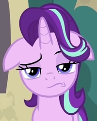 Size: 333x416 | Tagged: safe, screencap, starlight glimmer, pony, g4, the parent map, cropped, done with your shit, face, female, floppy ears, solo, starlight glimmer is not amused, unamused