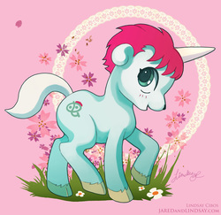 Size: 850x827 | Tagged: safe, artist:lindsay cibos, pony, colt, male, ponified, solo, unico