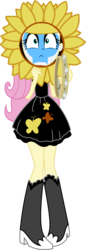 Size: 4448x12870 | Tagged: safe, edit, editor:grapefruitface, fluttershy, equestria girls, g4, my little pony equestria girls: rainbow rocks, absurd resolution, clothes, costume, female, flower, genesis, peter gabriel, simple background, solo, supper's ready, transparent background