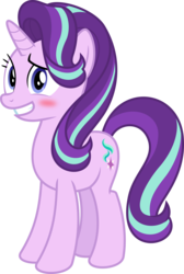 Size: 5383x8000 | Tagged: safe, artist:diegator007, starlight glimmer, pony, unicorn, g4, absurd resolution, blushing, female, grin, mare, nervous, nervous smile, simple background, smiling, solo, transparent background, vector