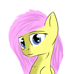 Size: 2000x2000 | Tagged: safe, artist:endelthepegasus, fluttershy, pegasus, pony, g4, bust, female, high res, looking at you, mare, portrait, simple background, solo, transparent background