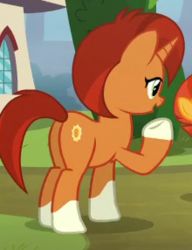 Size: 220x286 | Tagged: safe, screencap, stellar flare, pony, g4, the cutie re-mark, butt, cropped, plot