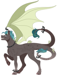 Size: 1000x1306 | Tagged: safe, artist:bijutsuyoukai, oc, oc only, oc:crown, dracony, hybrid, male, simple background, solo, transparent background, two tails