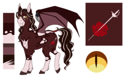 Size: 3201x1971 | Tagged: safe, artist:blackblood-queen, oc, oc only, oc:lafayette roseheart, bat pony, pony, bat pony oc, fangs, male, reference sheet, simple background, smiling, solo, stallion, transparent background