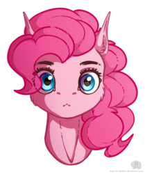 Size: 1357x1623 | Tagged: safe, artist:11-shadow, pinkie pie, earth pony, pony, g4, female, looking at you, mare, simple background, solo, transparent background