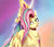 Size: 1024x883 | Tagged: safe, artist:equestrian-downfall, fluttershy, pony, g4, horse play, cosplay, costume, fake horn, female, mare, shylestia, smiling, solo