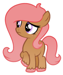 Size: 436x516 | Tagged: safe, artist:crystalponyart7669, oc, oc only, oc:sugary treats, earth pony, pony, base used, colored hooves, female, filly, freckles, simple background, solo, transparent background
