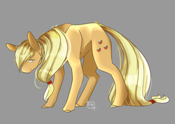 Size: 4093x2894 | Tagged: safe, artist:cluelesstuna, applejack, earth pony, pony, g4, female, mare, simple background, solo