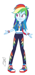 Size: 258x551 | Tagged: safe, artist:ilaria122, rainbow dash, equestria girls, g4, my little pony equestria girls: better together, clothes, converse, cute, geode of super speed, magical geodes, pants, shirt, shoes, simple background, sneakers, sweatshirt, t-shirt, transparent background, wristband