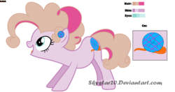 Size: 1562x824 | Tagged: safe, artist:jxst-blue, oc, oc only, oc:hana, earth pony, pony, base used, female, magical lesbian spawn, mare, offspring, parent:minuette, parent:pinkie pie, reference sheet, simple background, solo, transparent background
