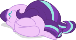 Size: 5707x3045 | Tagged: safe, artist:shutterflyeqd, starlight glimmer, pony, unicorn, g4, the parent map, faceplant, female, floppy ears, horrible daughter, prone, simple background, solo, transparent background, vector