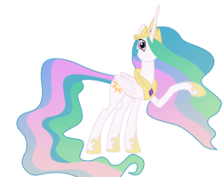 Size: 7500x6000 | Tagged: safe, artist:sunshi, princess celestia, alicorn, pony, g4, horse play, absurd resolution, female, mare, simple background, transparent background, vector