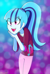 Size: 2016x2948 | Tagged: safe, artist:xan-gelx, sonata dusk, equestria girls, g4, my little pony equestria girls: rainbow rocks, clothes, female, high res, open mouth, smiling, solo