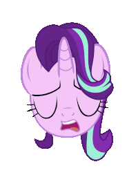 Size: 1622x2028 | Tagged: safe, artist:sonofaskywalker, starlight glimmer, pony, g4, the parent map, animated, blowing, female, floppy ears, gif, mare, meh, raised eyebrow, simple background, solo, starlight glimmer is not amused, transparent background, unamused