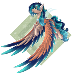 Size: 2484x2550 | Tagged: safe, artist:shadow-nights, oc, oc only, pegasus, pony, blue eyes, blue mane, commission, high res, large wings, pale coat, simple background, solo, transparent background, wings
