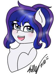 Size: 519x685 | Tagged: safe, artist:kellysans, oc, oc only, oc:blue sweet, pegasus, pony, simple background, solo, white background
