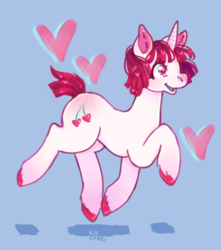 Size: 1024x1158 | Tagged: safe, artist:k9core, oc, oc only, oc:cherry sparkle, pony, unicorn, female, mare, solo