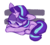 Size: 828x750 | Tagged: safe, artist:pinkiespresent, starlight glimmer, pony, unicorn, g4, female, lying down, sad, simple background, solo, transparent background, watermark