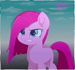 Size: 2048x1920 | Tagged: dead source, safe, artist:animehanime, pinkie pie, earth pony, pony, g4, female, mare, movie accurate, pinkamena diane pie, solo, younger