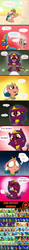 Size: 1654x14055 | Tagged: safe, artist:doublewbrothers, prince hisan, somnambula, the sphinx, oc, bat pony, pegasus, pony, sphinx, daring done?, g4, bat pony oc, bear hug, comic, cute, doublewbrothers is trying to murder us, hug, male, oh no, orb of isis, patreon, patreon logo, paws, raised hoof, shrunken pupils, smiling, speech bubble, sphinxdorable, stallion, the simpsons, underpaw, weapons-grade cute, younger