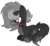 Size: 1024x952 | Tagged: safe, artist:xmelodyskyx, oc, oc only, oc:shadow breeze, earth pony, pony, chest fluff, collar, female, mare, prone, simple background, solo, tongue out, transparent background