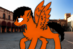 Size: 1024x681 | Tagged: safe, artist:alari1234-bases, oc, oc only, oc:power drift, pegasus, pony, base used, chest fluff, ear fluff, floppy ears, italy, male, solo, spread wings, stallion, wings