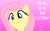 Size: 480x300 | Tagged: safe, fluttershy, pony, g4, female, gradient background, misspelling, solo