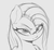 Size: 580x530 | Tagged: safe, artist:tre, pinkie pie, earth pony, pony, g4, bust, cute, cuteamena, female, gray background, grayscale, mare, monochrome, pinkamena diane pie, portrait, simple background, sketch, solo