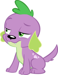 Size: 9174x11803 | Tagged: safe, artist:red4567, edit, editor:slayerbvc, vector edit, spike, spike the regular dog, dog, equestria girls, equestria girls series, forgotten friendship, g4, absurd resolution, accessory-less edit, male, missing accessory, simple background, sitting, solo, transparent background, vector