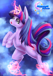 Size: 600x849 | Tagged: safe, artist:midnightmoonie, twilight sparkle, pony, unicorn, g4, female, levitation, magic, mare, open mouth, solo