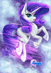 Size: 600x849 | Tagged: safe, artist:midnightmoonie, rarity, pony, unicorn, g4, female, levitation, magic, open mouth, solo, telekinesis