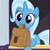 Size: 720x720 | Tagged: safe, screencap, trixie, pony, unicorn, g4, my little pony: friendship is magic, to where and back again, cropped, cute, diatrixes, female, happy, mare, mouth hold, saddle bag, smiling, solo, to saddlebags and back again