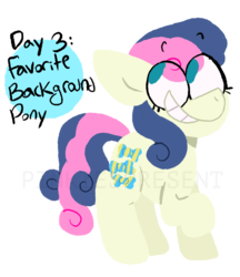 Size: 827x958 | Tagged: safe, artist:pinkiespresent, bon bon, sweetie drops, earth pony, pony, g4, female, mare, raised hoof, simple background, smiling, solo, transparent background