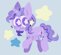 Size: 923x840 | Tagged: safe, artist:pinkiespresent, starlight glimmer, trixie, pony, unicorn, g4, female, frown, fusion, mare, solo, starry eyes, watermark, wingding eyes