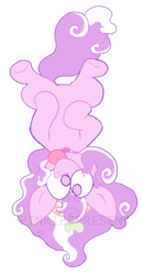 Size: 896x1722 | Tagged: safe, artist:pinkiespresent, screwball, earth pony, pony, g4, female, mare, silly, simple background, solo, tongue out, transparent background, upside down