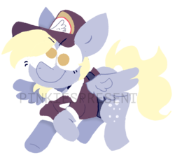 Size: 1030x944 | Tagged: safe, artist:pinkiespresent, derpy hooves, pegasus, pony, g4, clothes, female, mare, postman's hat, simple background, solo, transparent background