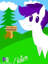 Size: 768x1024 | Tagged: safe, artist:purplesounds, oc, oc only, pony, pointy ponies, solo