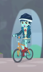 Size: 245x410 | Tagged: safe, screencap, henry handle, manestrum, equestria girls, g4, my little pony equestria girls: better together, super squad goals, background human, bicycle, biker, cropped, male