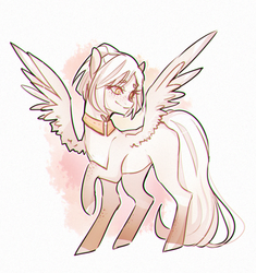 Size: 2123x2256 | Tagged: safe, artist:co11on-art, oc, oc only, pegasus, pony, high res, smiling, solo