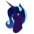 Size: 1024x1024 | Tagged: safe, artist:sketchthebluepegasus, oc, oc only, pony, unicorn, bust, female, magical lesbian spawn, mare, offspring, parent:nightmare moon, parent:starlight glimmer, portrait, simple background, solo, transparent background