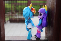 Size: 6000x4000 | Tagged: safe, artist:artofmagicpoland, rainbow dash, twilight sparkle, equestria girls, g4, doll, equestria girls minis, female, lesbian, ship:twidash, shipping, toy