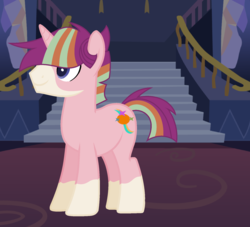 Size: 1752x1592 | Tagged: safe, artist:theponygaming, oc, oc only, oc:sunstar, pony, unicorn, coat markings, male, offspring, parent:starlight glimmer, parent:sunburst, parents:starburst, socks (coat markings), solo, stallion